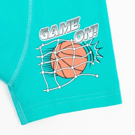 Panties for a boy (boxers), emerald color, height 134 cm-1