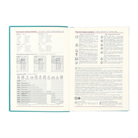 Dated 2025 diary, Escalada, A6+ 176 sheets, soft cover, artificial leather, pancake embossing, tinted block 70 g/m2, green-8