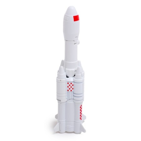 Rocket robot is transformed with metal elements-4