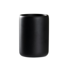 A glass for dental brushes, 10x7x7 cm, black