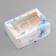 Box for 6 cupcakes with a window, "beautiful moments", 25 x 17 x 10 cm, confectionery packaging