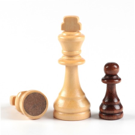 Chess "Figures", wooden board 40 x 40 cm, King H-9 cm, Pig H-4.5 cm-3