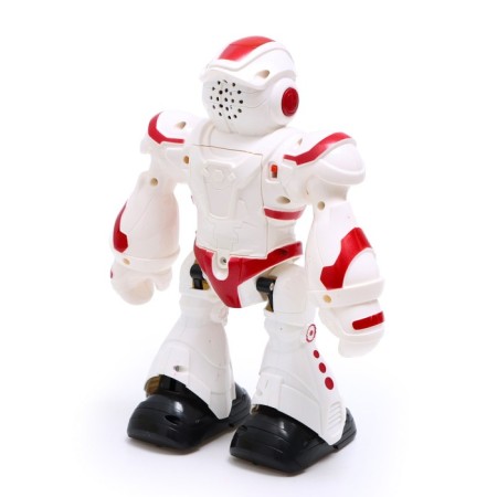 Robot radio -controlled "dancer", light and sound effects, works on batteries, red color-10