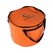 A bucket with a lid of rangers for fish, PVC, 49x49x40 cm, orange color