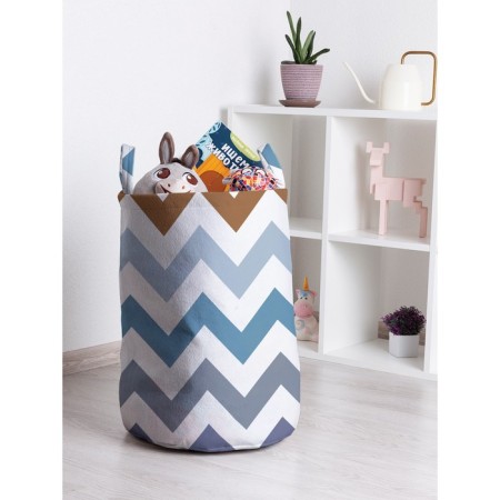 Basket for toys "Confident Zigzags, size 35x50 cm
