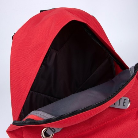 School Youth Backpack "Improte", 29x12x37, lightning departure, n/pocket, reflective., Red-9