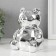 Piggy bank Ceramics "Bear 3D" silver 11x9.5x14.3 cm