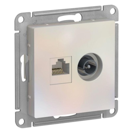 Computer socket Sche ATN000489 AtlasDesign 2 outlets, AtlasDesign RJ45, cat. 5e,