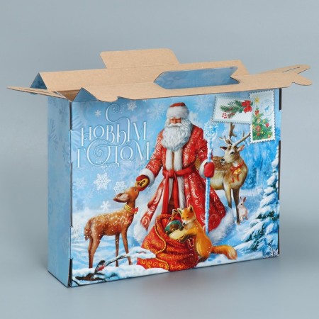 Folding box “Happy New Year”, 33.7 x 25.7 x 7.9 cm, New Year-4