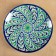 Largan Rishtan ceramics "Flowers", 32 cm, blue