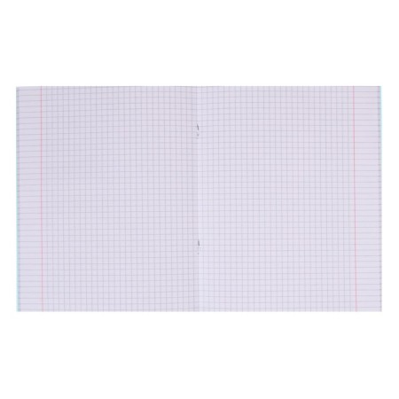 Notebook 48 sheets in the Progressive cage turquoise, plastic cover, block 65 g/m²-2
