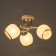 Frida chandelier 3he27 40W white-gold 48x48x26 cm Bayerlux