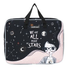 A4+handles folder, 360 x 290 x 70 mm, textile, Erichkrause Star Soul 57595