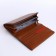 Women's wallet on a magnet, brown color