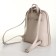 City backpack of artificial leather with lightning, beige color