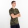 T -shirt male, green color/pixel, size 48