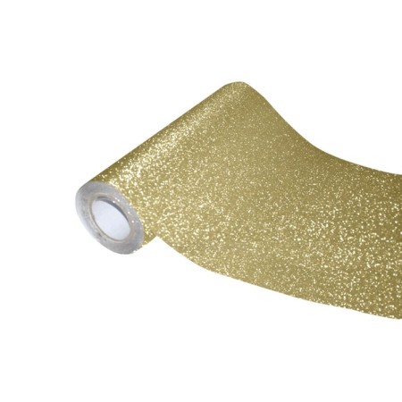 The film self -adhesive color Devente, 0.45 x 1 m, 100 μm, golden with sparkles-1