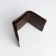 Women's wallet on a magnet, brown color
