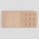 Brutter's-extension fastener, 3 rows 3 hooks, 5 × 10.5 cm, 3 pcs, beige color