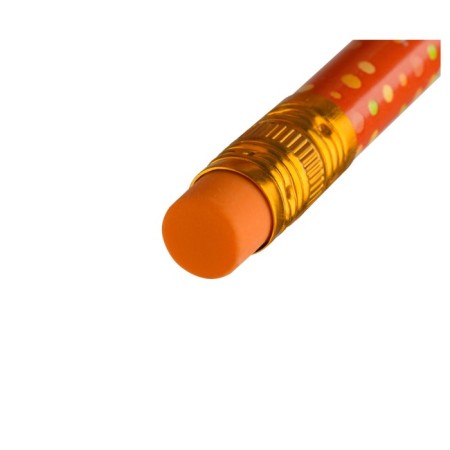 Pencil Black-Beti Pulti "Cheburashka" HB, with an eraser, round, sharpened mix-2