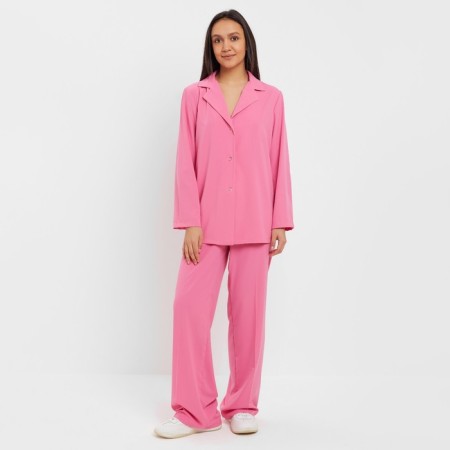 Women's costume (jacket, trousers) minku: Green Trend Bright pink color, size 44