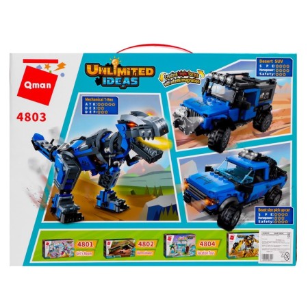Designer transformer "Dinosaur", 3 in 1, 375 parts-3