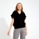 Women's vest Minaku Black color, rr 42