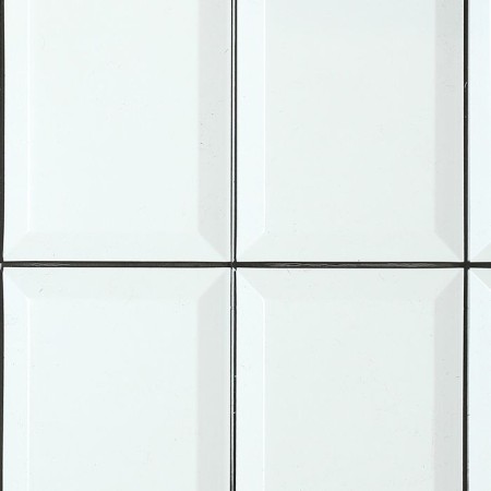 PVC panel Tiles white black seam 957x482 mm-1