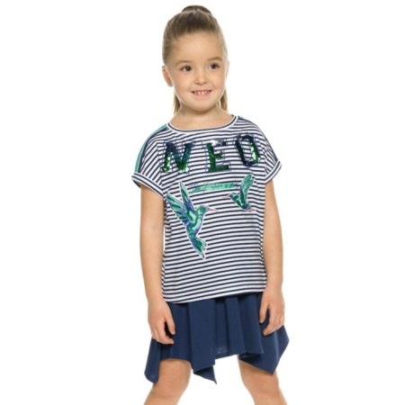 Set for girls, height 92 cm, dark blue color