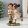 Polystone souvenir "kids on a walk - the first kiss" 9,5x4.5x12.5 cm