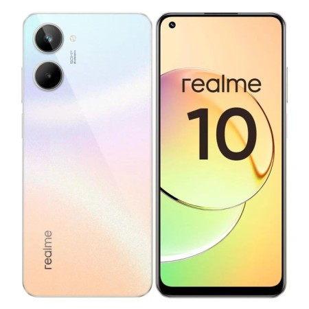Smartphone Realme 10, 6.4 ", Samoled, 2 SIM, 8 GB, 128 GB, 50 MP, 16 MP, 5000 mAh, white