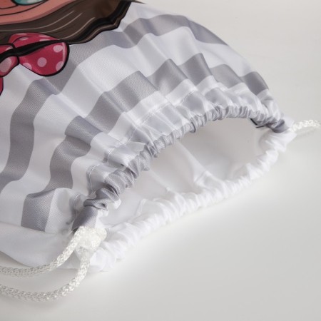 Bag for shoes on the lace, white color-2