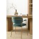 Eirill chair, 530 × 590 × 770 mm, velor, dark green color
