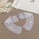 Collar sewing, guipyur, 22 × 5.5 cm, white color