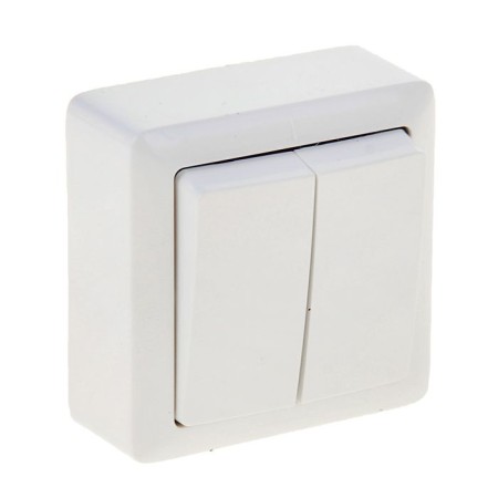 Hit switch Sche va56-232-b, 6 a, 2 keys, external, white color