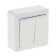 Hit switch Sche va56-232-b, 6 a, 2 keys, external, white color