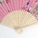 Fan bamboo, textiles h = 21 cm "flowers" with a cover, pink