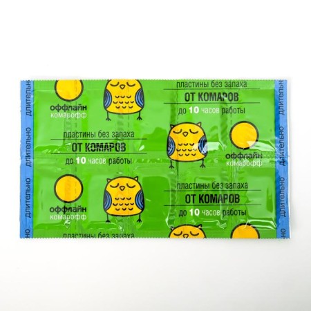Plates from mosquitoes "offline komaroff", without smell, 10 pcs-1