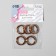 Karabin ring, d = 16/24, thickness - 4 mm, 5 pcs, color pink gold