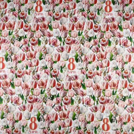 Glossy packaging paper "March 8", 70 x 100 cm-4