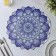 A set of serving napkins on the table "Silia", d = 38 cm, 4 pcs, the color is blue