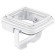 Container EMHOUSE, sealed, clamp handle, square, 1.5 liters