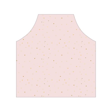 Apron kitchen with a photo print "Snowfall from hearts", adjustable, size OS-2