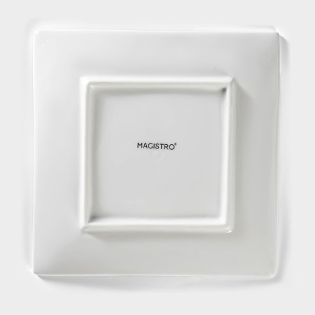 Porcelain dish for submitting Magistro "Blanche. Square ", 16 × 16 cm, white color-3