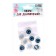 Eyes, set 8 pcs., The size of the iris 12 mm, the color is blue