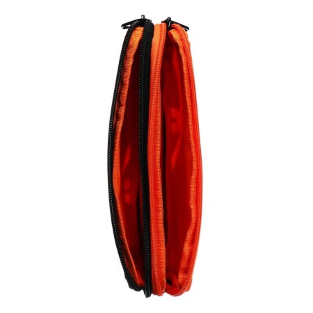 Penal soft, 2 compartments, voluminous, 90 x 220 x 40 mm, Stavia "Future" Black/Orange 86196-3