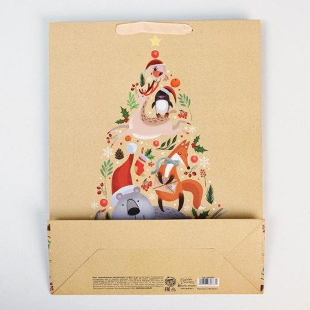 Laminated vertical "Friendly Round dance", L 31 x 40 x 11.5 cm, New Year-3
