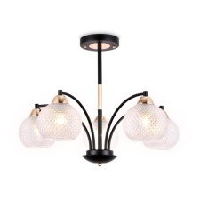 Ambrella Light Traditional, 5x40W E27 chandelier, Black gold color