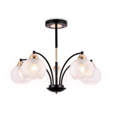 Ambrella Light Traditional, 5x40W E27 chandelier, Black gold color