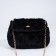 Cross-Body bag on the valve, black color